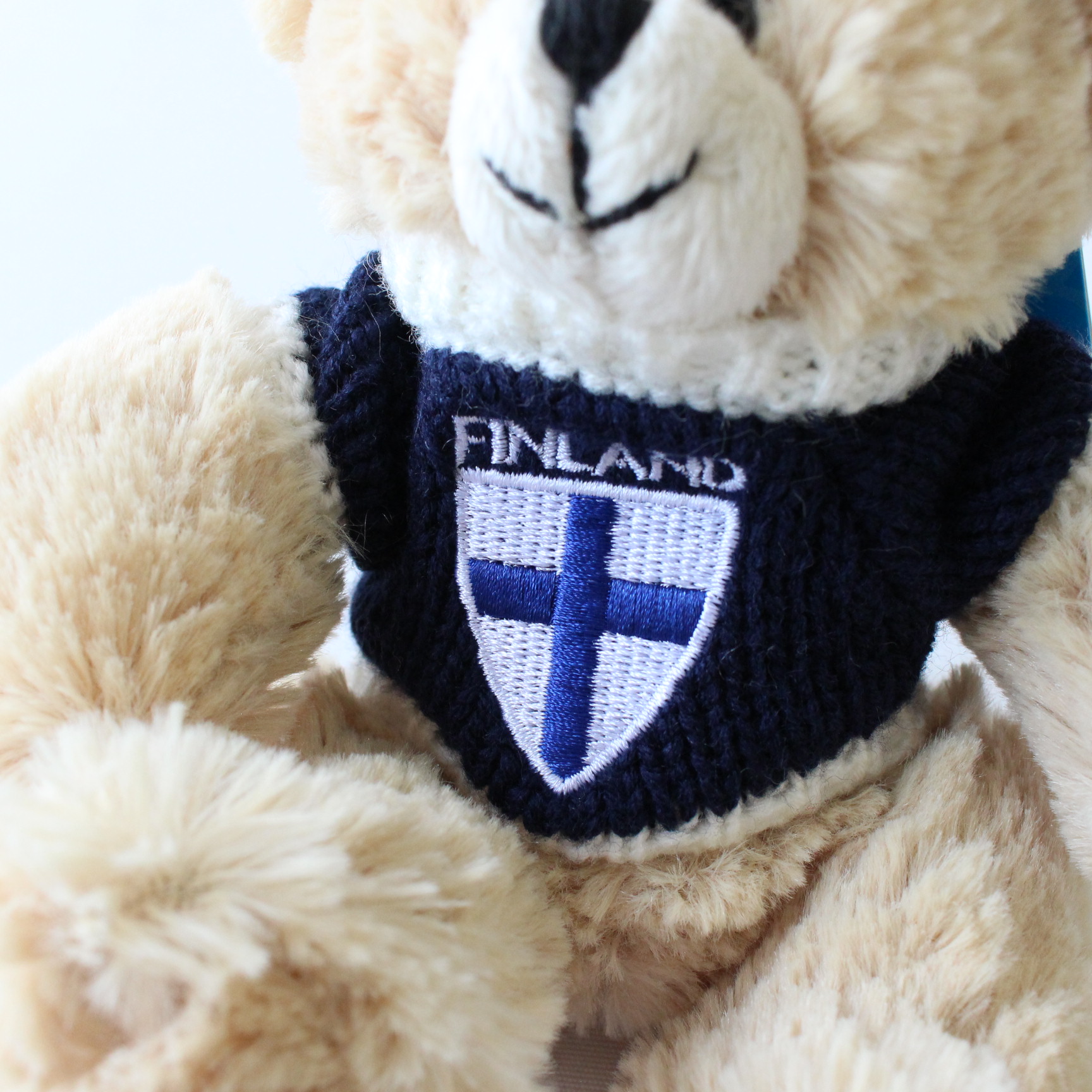 NORDIC SOUVENIR】テディベア・フィンランドロゴセーター13cm | 北欧